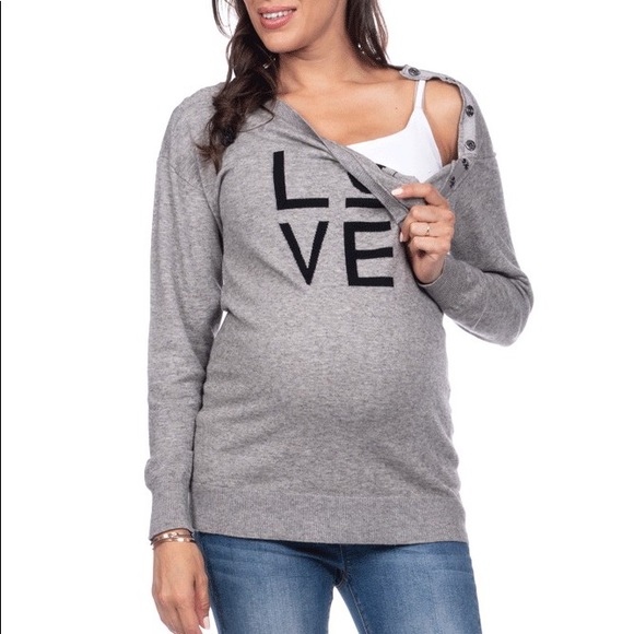 Seraphine Love Maternity and Nursing Sweater - Picture 5 of 5